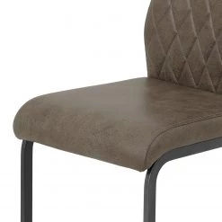 Loftscape Chaise cantilever Lajo - Microfibre / Acier - Limon - Lot de 4 -ÉcoMaison Soldes 1000352429 220610 081 DETAILS P000000001000352429