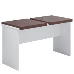 VCM Salle à manger Esal XXL (3 éléments) - Blanc / Marron -ÉcoMaison Soldes 1000353030 220704 030 DETAILS P000000001000353030