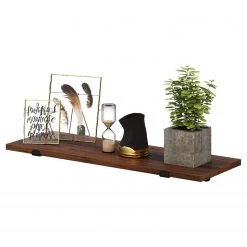 Red Living Tablettes murales Crossville II (lot 2) - Marron / Noir -ÉcoMaison Soldes 1000353409 220601 033 DETAILS P000000001000353409