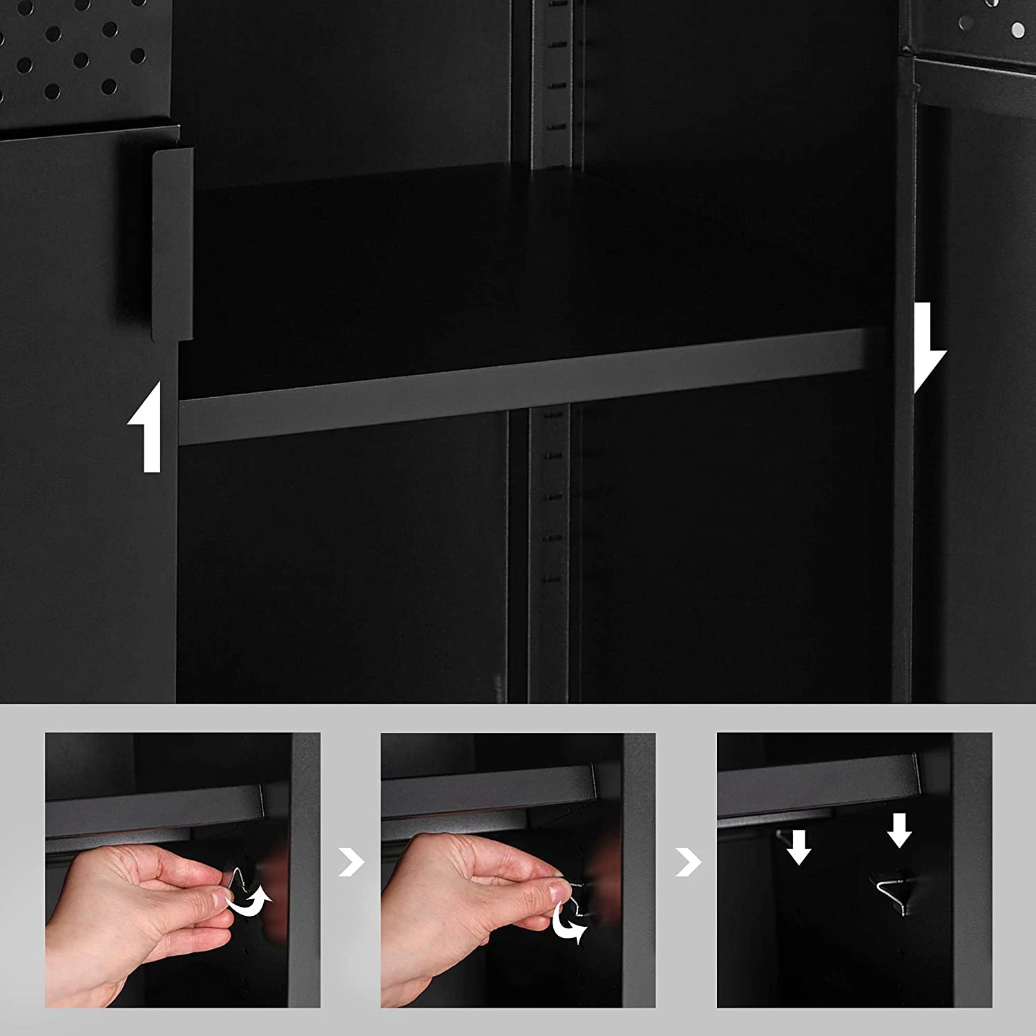 Red Living Buffet Ferris Wheel - Métal - Marron / Noir 7 Red Living Buffet Ferris Wheel - Métal - Marron / Noir – Image 7