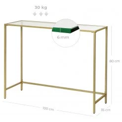 Red Living Console Poygan II - Verre / Métal - Doré -ÉcoMaison Soldes 1000353441 220601 500 SKETCH DETAILS P000000001000353441 sketch