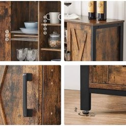 Red Living Buffet Towa I - Marron / Noir -ÉcoMaison Soldes 1000355227 220601 032 DETAILS P000000001000355227