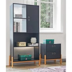 Norrwood Étagère Caborn - Noir / Pin -ÉcoMaison Soldes 1000355282 220603 020 MOOD DETAILS P000000001000355282 mood