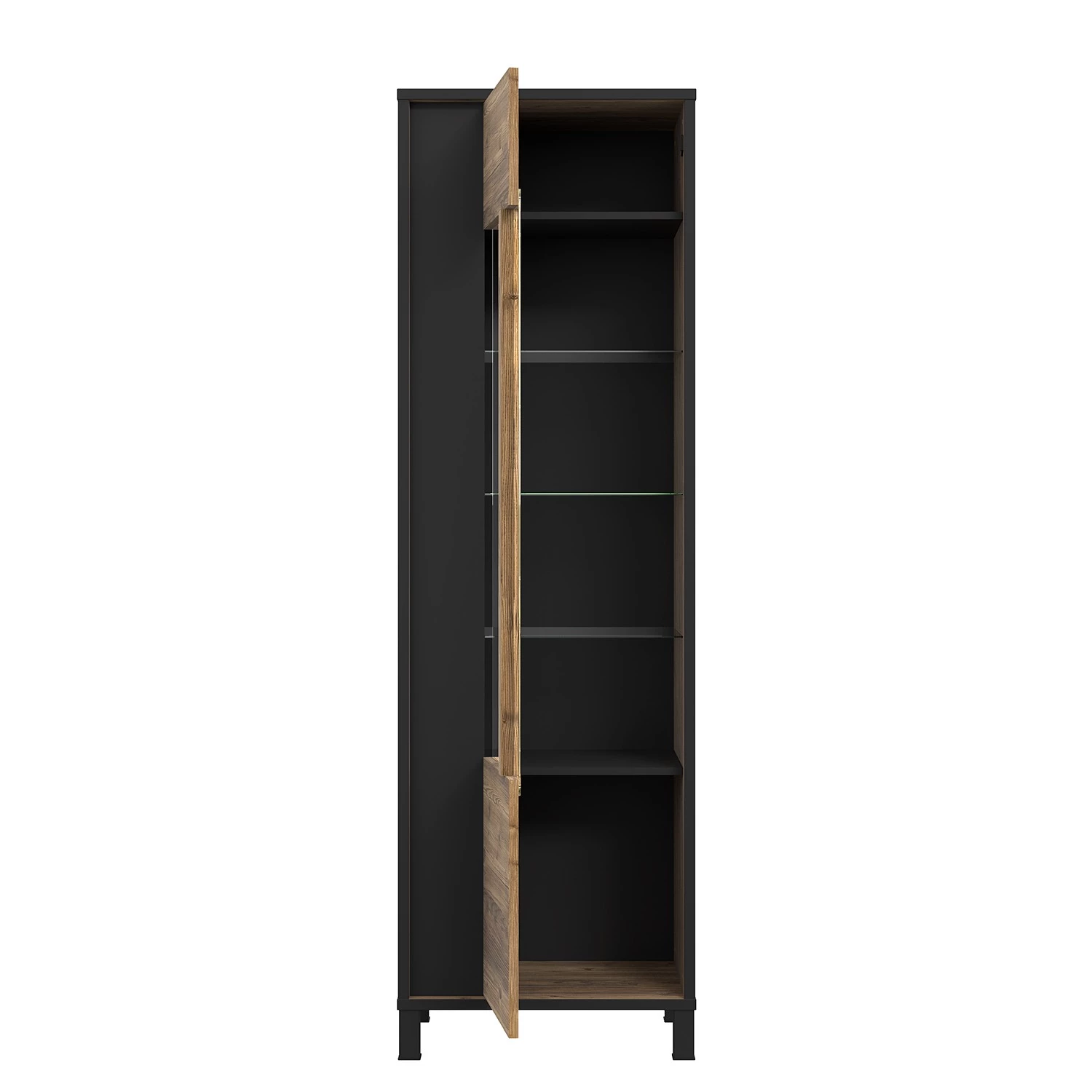 Red Living Vitrine Vallegrande - Imitation pin des Alpes / Noir 4 Red Living Vitrine Vallegrande - Imitation pin des Alpes / Noir – Image 4