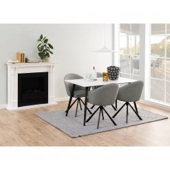 Loftscape Chaise à accoudoirs Chamby II - Tissu / Fer - Gris clair / Noir -ÉcoMaison Soldes 1000357415 220621 021 MOOD DETAILS P000000001000357415 mood