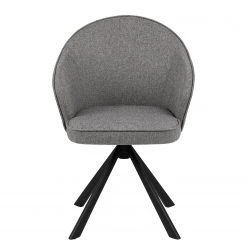 Loftscape Chaise à accoudoirs Chamby II - Tissu / Fer - Gris clair / Noir -ÉcoMaison Soldes 1000357415 220621 030 DETAILS P000000001000357415