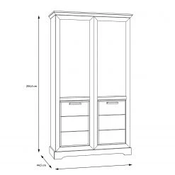 Ridgevalley Vitrine double New Dessa - Imitation pin blanc 16 Ridgevalley Vitrine double New Dessa - Imitation pin blanc -ÉcoMaison Soldes 1000358000 220616 500 SKETCH DETAILS P000000001000358000 sketch