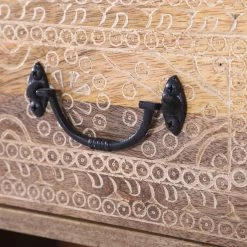 Red Living Buffet Vallentuna - Manguier massif / Métal - Manguier / Noir -ÉcoMaison Soldes 1000359916 220621 055 DETAILS P000000001000359916