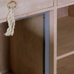 Ridgevalley Armoire Lumby - Manguier massif - Manguier clair / Gris -ÉcoMaison Soldes 1000359918 220621 045 DETAILS P000000001000359918