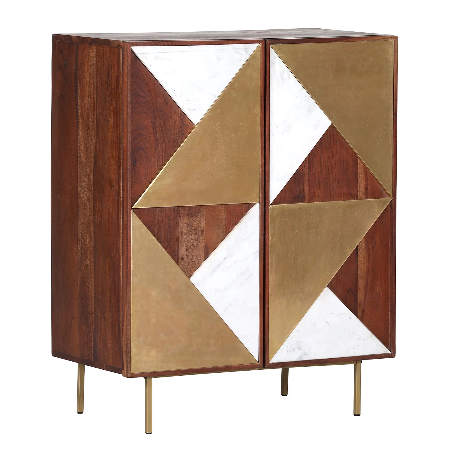 Red Living Buffet Aulnoy - Acacia massif / Métal - Acacia / Laiton 1 Red Living Buffet Aulnoy - Acacia massif / Métal - Acacia / Laiton