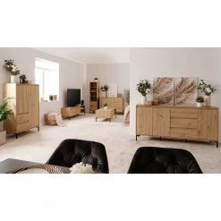 Loftscape Buffet Brochet I - Imitation chêne / Noir -ÉcoMaison Soldes 1000363057 220704 022 MOOD DETAILS P000000001000363057 mood