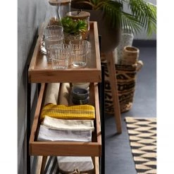 Red Living Étagère Beitbridge I - Acacia massif / Métal - Acacia / Noir -ÉcoMaison Soldes 1000363959 220714 021 MOOD DETAILS P000000001000363959 mood