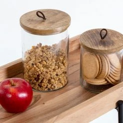 Red Living Étagère Beitbridge I - Acacia massif / Métal - Acacia / Noir -ÉcoMaison Soldes 1000363959 220714 050 DETAILS P000000001000363959