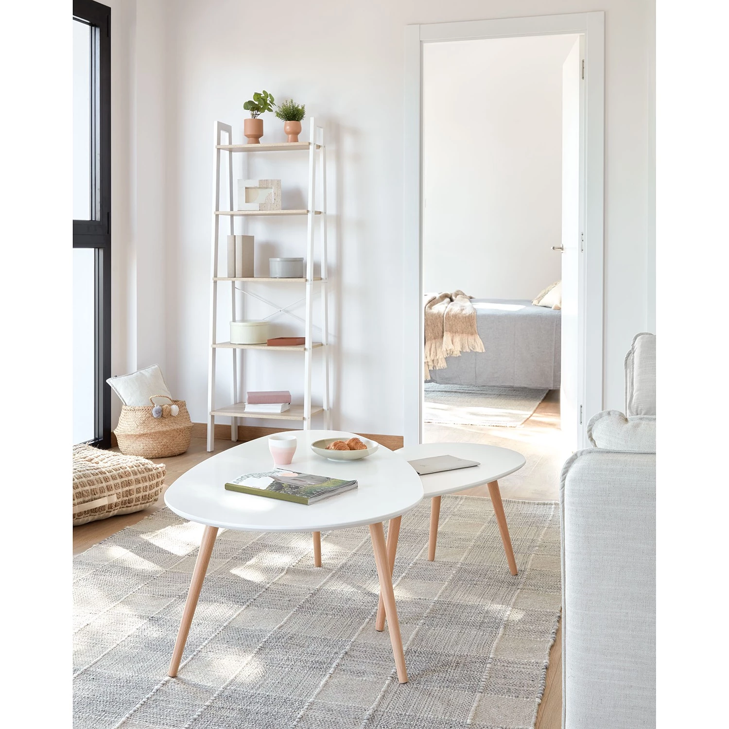 Norrwood Étagère Kalahari - Acier - Imitation chêne / Blanc 3 Norrwood Étagère Kalahari - Acier - Imitation chêne / Blanc – Image 3