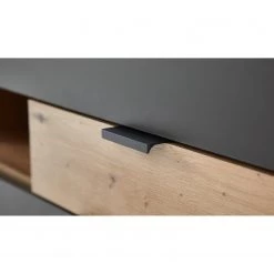 Fashion For Home Buffet haut Leox - Avec éclairage inclus - Graphite / Imitation chêne artisan -ÉcoMaison Soldes 1000364262 220719 045 DETAILS P000000001000364262