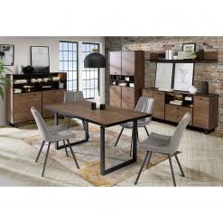 Red Living Buffet Trylith I - Imitation chêne rustique / Noir -ÉcoMaison Soldes 1000364622 220719 022 MOOD DETAILS P000000001000364622 mood