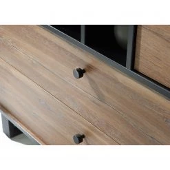 Red Living Buffet Trylith I - Imitation chêne rustique / Noir -ÉcoMaison Soldes 1000364622 220719 060 DETAILS P000000001000364622