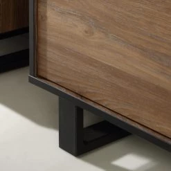 Red Living Buffet Trylith II - Imitation chêne rustique / Noir -ÉcoMaison Soldes 1000364623 220719 065 DETAILS P000000001000364623