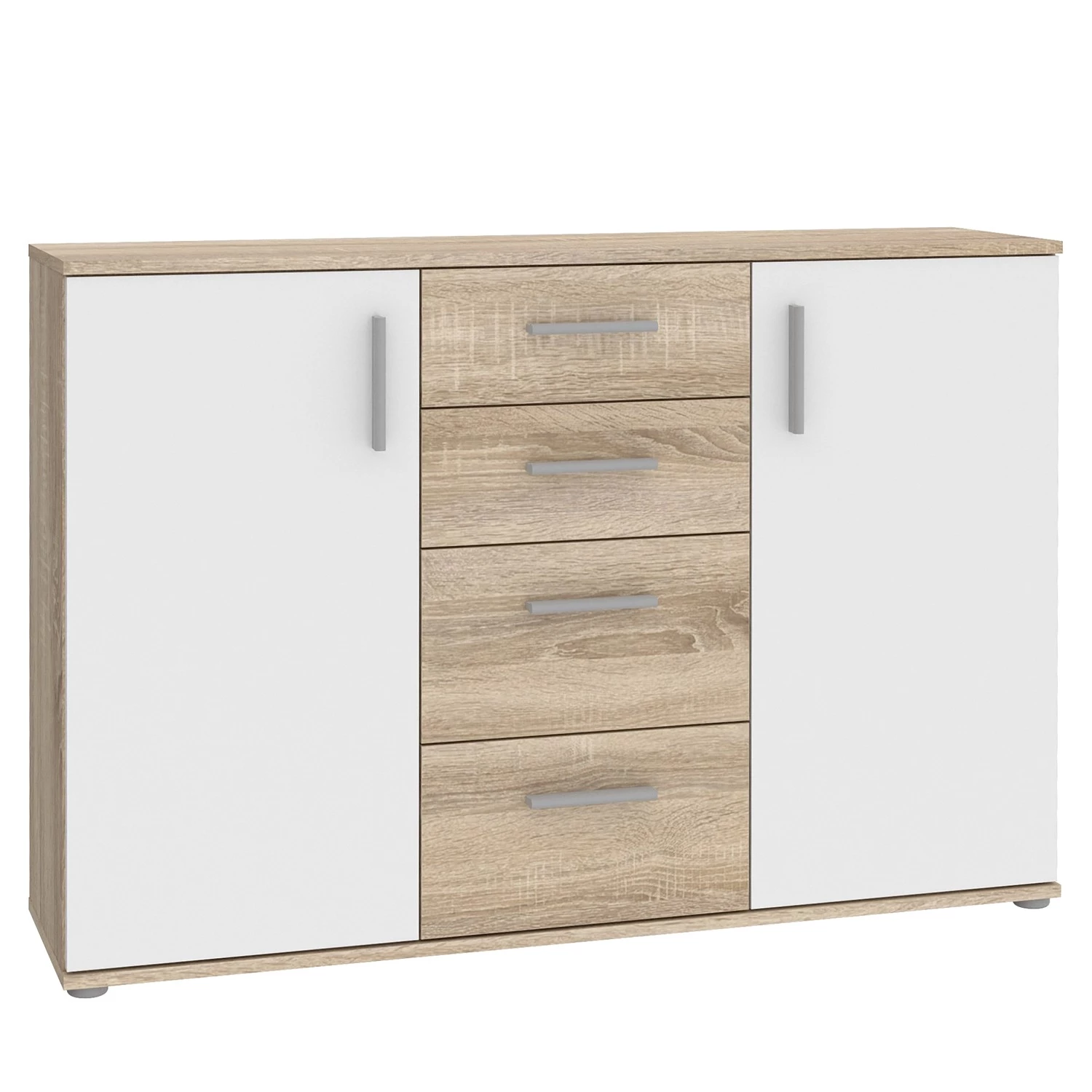 Loftscape Buffet Kiltealy II - Blanc / Imitation chêne Sonoma 1 Loftscape Buffet Kiltealy II - Blanc / Imitation chêne Sonoma