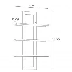 Loftscape Étagère murale Thurles - Imitation chêne Sonoma / Blanc -ÉcoMaison Soldes 1000364875 220722 500 SKETCH DETAILS P000000001000364875 sketch