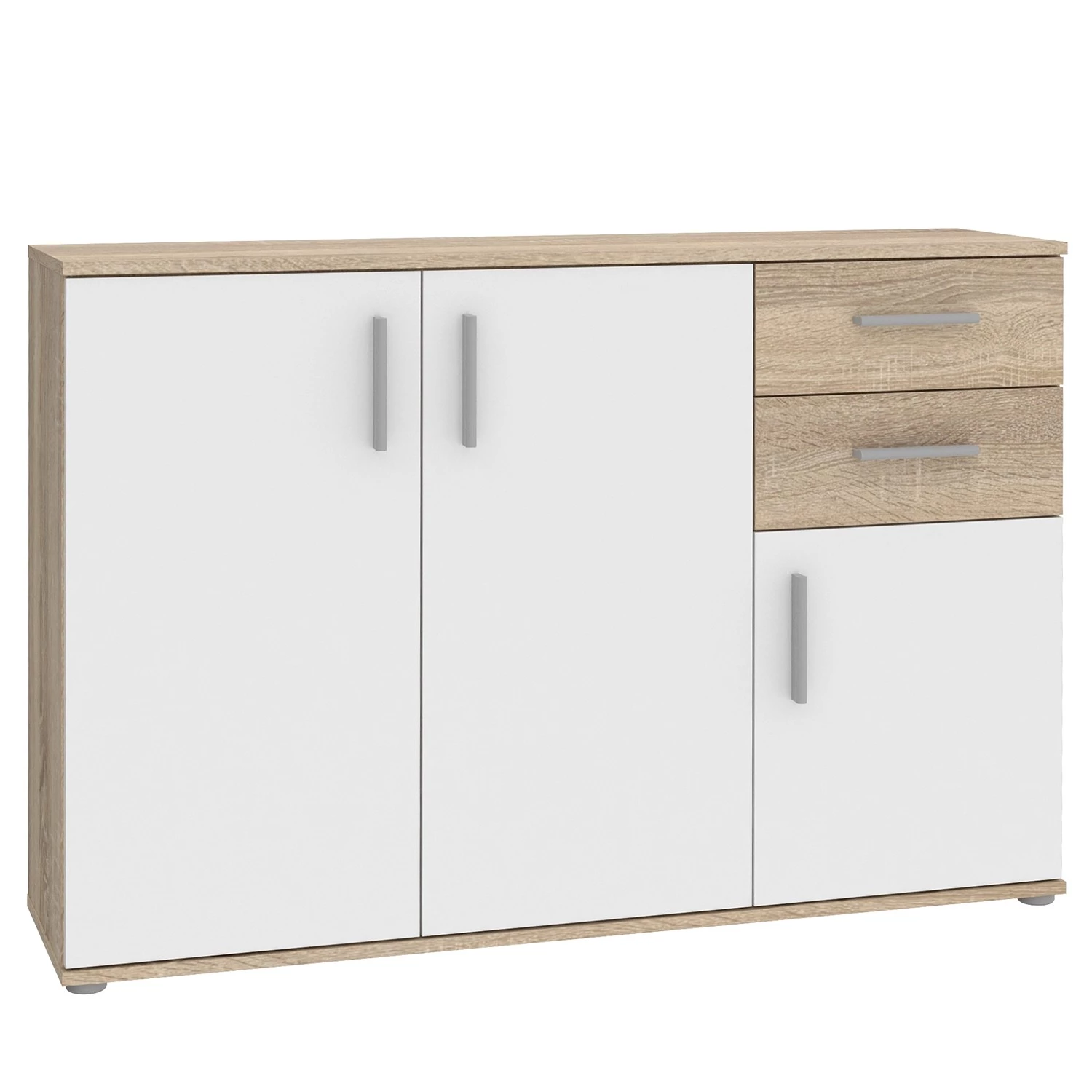 Loftscape Buffet Kiltealy III - Blanc / Imitation chêne Sonoma 1 Loftscape Buffet Kiltealy III - Blanc / Imitation chêne Sonoma