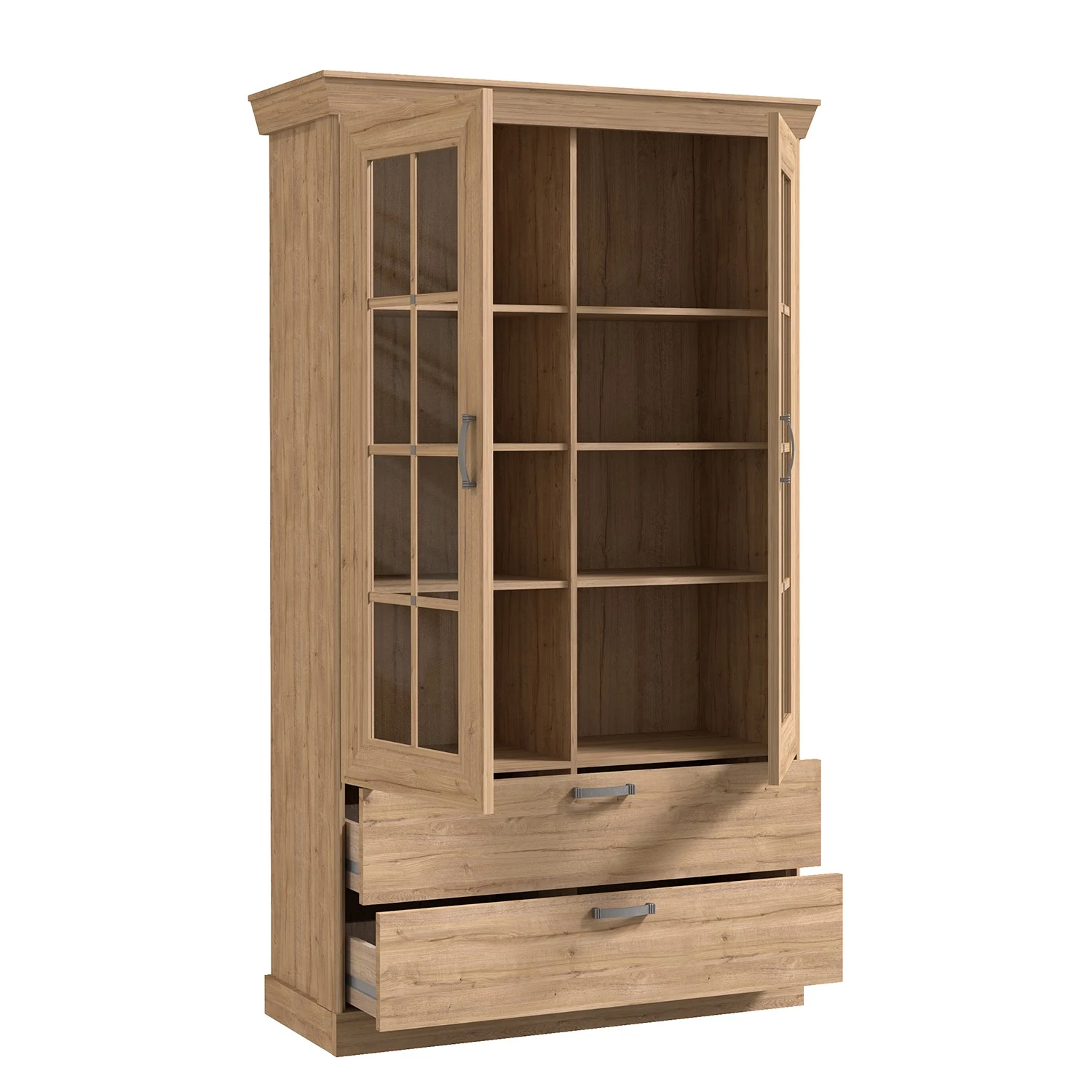 Ridgevalley Vitrine Boolamore III - Imitation chêne 3 Ridgevalley Vitrine Boolamore III - Imitation chêne – Image 3
