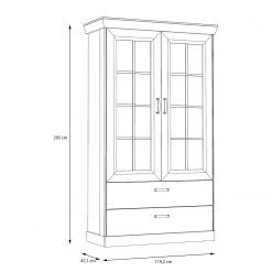 Ridgevalley Vitrine Boolamore III - Imitation chêne 10 Ridgevalley Vitrine Boolamore III - Imitation chêne -ÉcoMaison Soldes 1000364890 220722 500 SKETCH DETAILS P000000001000364890 sketch
