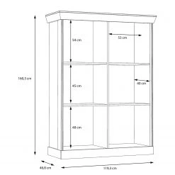 Ridgevalley Vitrine Boolamore I - Imitation chêne -ÉcoMaison Soldes 1000364897 220722 501 SKETCH DETAILS P000000001000364897 sketch