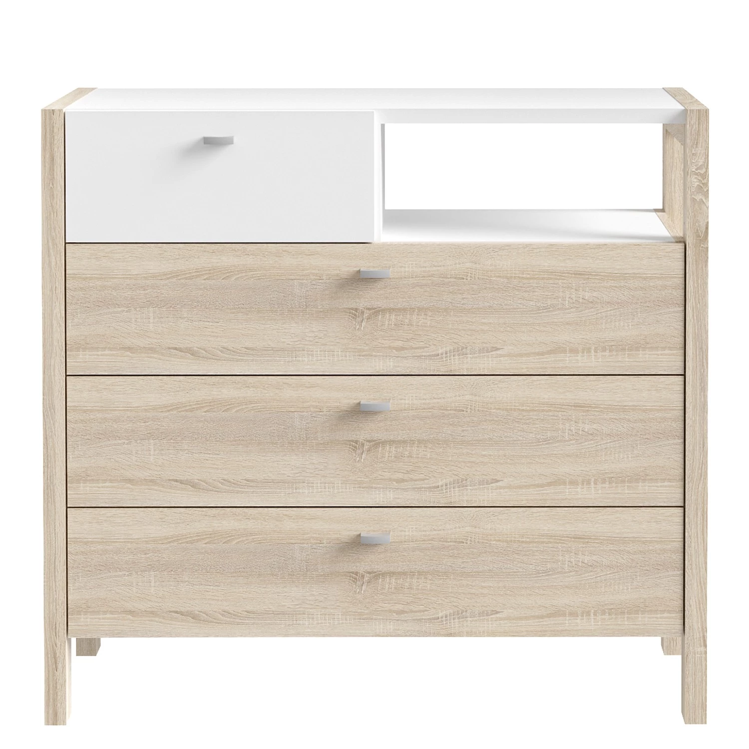 Loftscape Buffet Thurles II - Imitation chêne Sonoma / Blanc 3 Loftscape Buffet Thurles II - Imitation chêne Sonoma / Blanc – Image 3