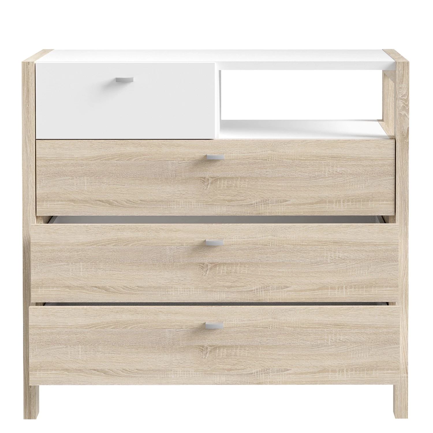 Loftscape Buffet Thurles II - Imitation chêne Sonoma / Blanc 5 Loftscape Buffet Thurles II - Imitation chêne Sonoma / Blanc – Image 5