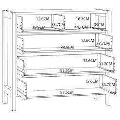 Loftscape Buffet Thurles II - Imitation chêne Sonoma / Blanc 13 Loftscape Buffet Thurles II - Imitation chêne Sonoma / Blanc -ÉcoMaison Soldes 1000364902 220722 501 SKETCH DETAILS P000000001000364902 sketch