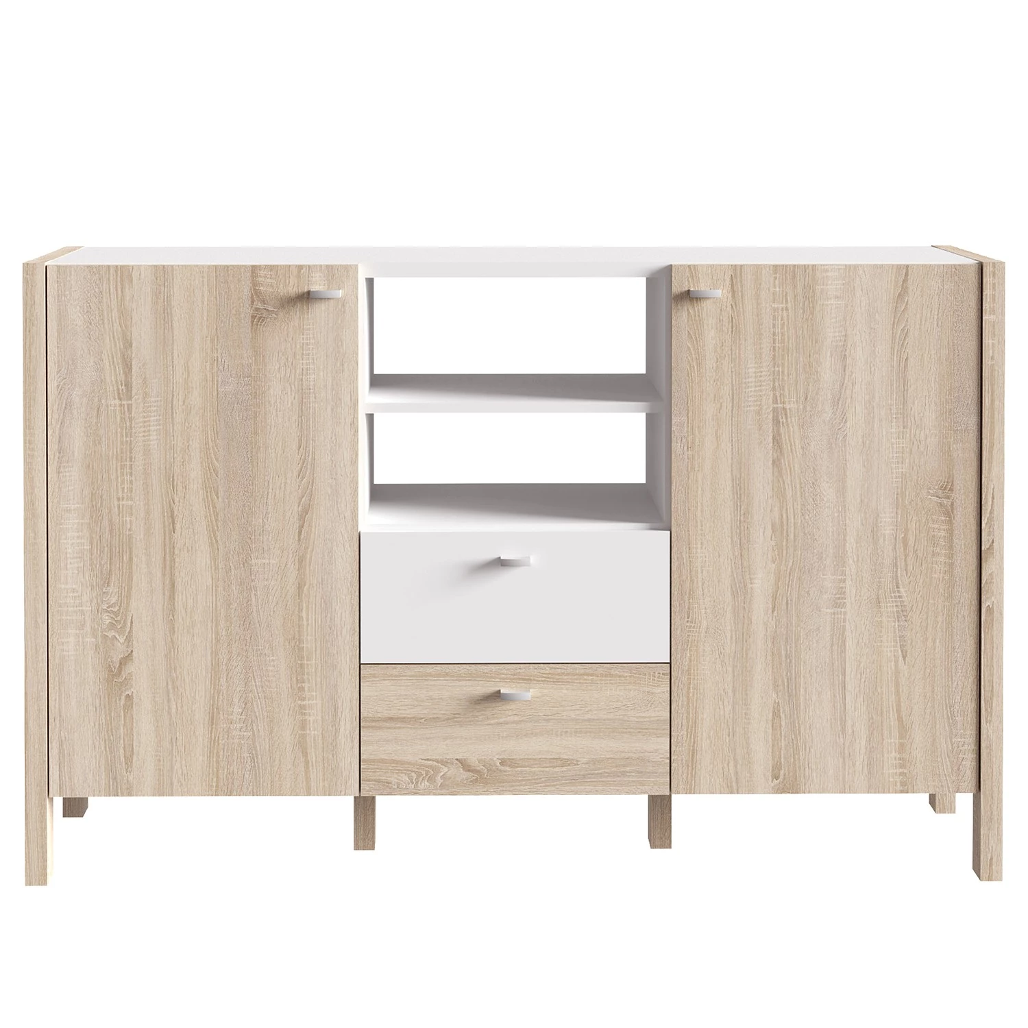 Loftscape Buffet Thurles I - Imitation chêne Sonoma / Blanc 3 Loftscape Buffet Thurles I - Imitation chêne Sonoma / Blanc – Image 3