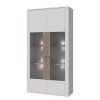 Loftscape Vitrine Millquarter II - Blanc / Imitation chêne clair