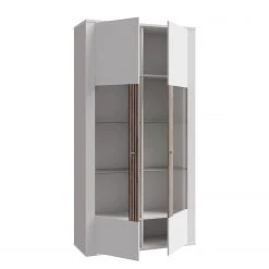 Loftscape Vitrine Millquarter II - Blanc / Imitation chêne clair -ÉcoMaison Soldes 1000364906 220722 031 DETAILS P000000001000364906