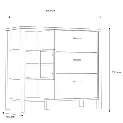Red Living Buffet Kasala I - Imitation chêne Riviera / Noir 14 Red Living Buffet Kasala I - Imitation chêne Riviera / Noir -ÉcoMaison Soldes 1000364913 220722 500 SKETCH DETAILS P000000001000364913 sketch