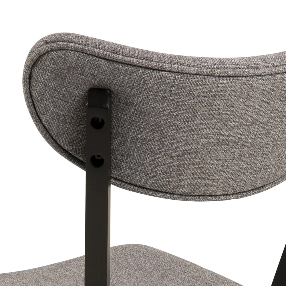 Loftscape Chaises Rigby II (lot de 2) - Tissu / Hévéa massif - Gris / Noir 5 Loftscape Chaises Rigby II (lot de 2) - Tissu / Hévéa massif - Gris / Noir – Image 5