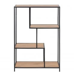 Red Living Étagère Coogee I - Imitation chêne / Noir - Hauteur : 114 cm -ÉcoMaison Soldes actona 02 11 2017 wohnen 114 cm 5006844