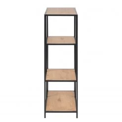 Red Living Étagère Coogee I - Imitation chêne / Noir - Hauteur : 114 cm -ÉcoMaison Soldes actona 02 11 2017 wohnen 114 cm 5006848