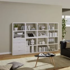 Fredriks Etagère à combiner Rodos II - Blanc brillant 9 Fredriks Etagère à combiner Rodos II - Blanc brillant -ÉcoMaison Soldes anbauregal rodos ii hochglanz weiss 1890666