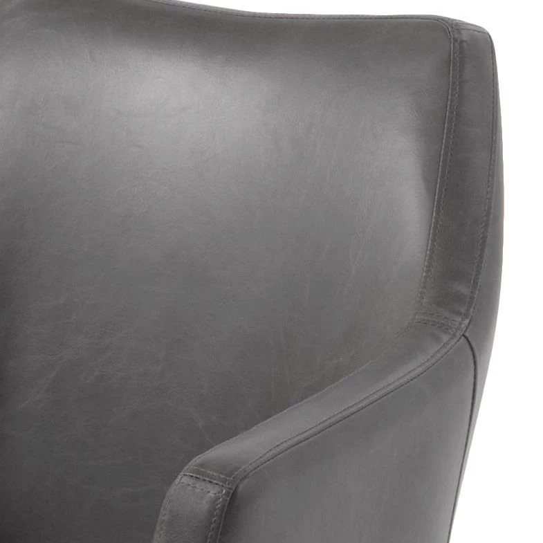 Mørteens Chaises à accoudoirs Nicholas - Cuir synthétique Aken: Gris clair vintage - 1 chaise 7 Mørteens Chaises à accoudoirs Nicholas - Cuir synthétique Aken: Gris clair vintage - 1 chaise – Image 7