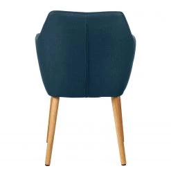 Mørteens Chaises à accoudoirs Nicholas - Tissu Cors: Bleu jean - 1 chaise -ÉcoMaison Soldes armlehnenstuhl nicholas ii webstoff eiche massiv jeansblau 5125408