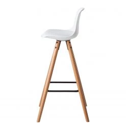 Mørteens Chaise de bar Langford - Blanc - 1 chaise 12 Mørteens Chaise de bar Langford - Blanc - 1 chaise -ÉcoMaison Soldes barstuhl colville kunststoff buche massiv weiss 4598552
