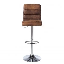 Fredriks Chaise de bar Kamloops - Marron vintage - 1 chaise -ÉcoMaison Soldes barstuhl kamloops kunstleder metall braun 5093064