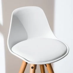 Mørteens Chaise de bar Langford - Blanc - 1 chaise 15 Mørteens Chaise de bar Langford - Blanc - 1 chaise -ÉcoMaison Soldes barstuhl langford kunststoff buche massiv weiss 4765516