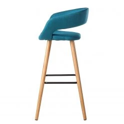 Mørteens Chaises de bar Volda (lot de 2) - Bleu pétrole 15 Mørteens Chaises de bar Volda (lot de 2) - Bleu pétrole -ÉcoMaison Soldes barstuhl volda 2er set webstoff eiche massiv petrol 4017376