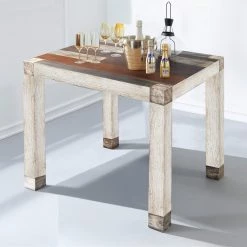 Wolf-Möbel Table de bar Goa White - Multicolore -ÉcoMaison Soldes bartisch goa white mehrfarbig 2573994