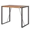 Ars manufacti Table de bar Manchester - Acacia massif / Métal - Acacia / Anthracite