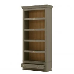 Maison Belfort Bibliothèque Azjana II - Granite / Pin couleur miel