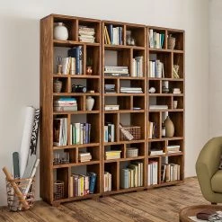 Ars Natura Bibliothèque Trangle - Sheesham massif 16 Ars Natura Bibliothèque Trangle - Sheesham massif -ÉcoMaison Soldes buecherregal trangle sheesham massiv 723982