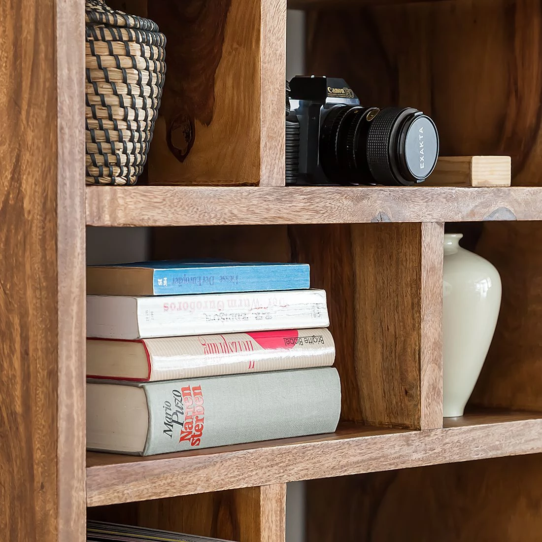 Ars Natura Bibliothèque Trangle - Sheesham massif 11 Ars Natura Bibliothèque Trangle - Sheesham massif – Image 11